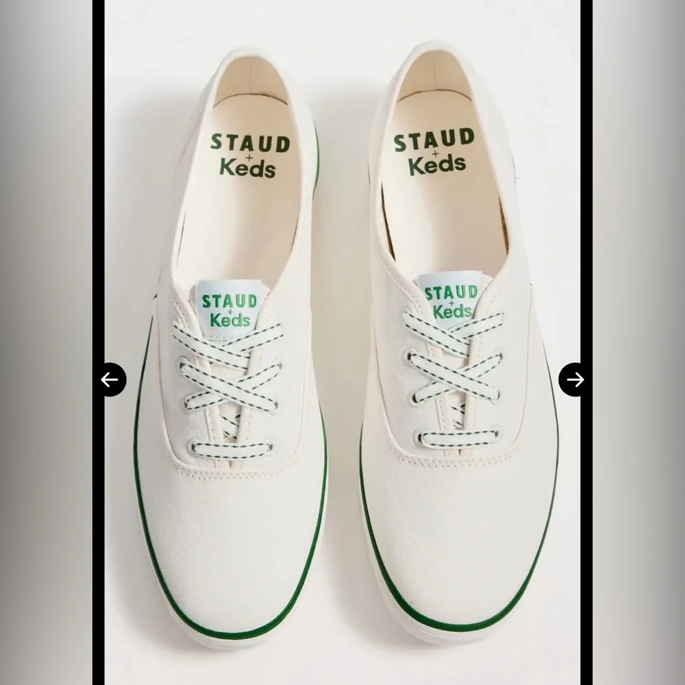 Staud + Keds white sneaker - Picture 1 of 6